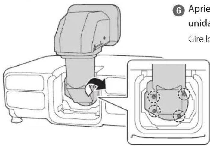 EPSON ELPLX02S - Retire la tapa de la lente (pequeña) de launidad de la lente. - 5