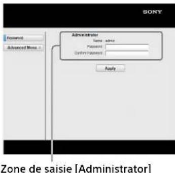 SONY ZRCT300 - Affichage de la fenêtre de commande du contrôleur d'affichage dans un navigateur Web - 2