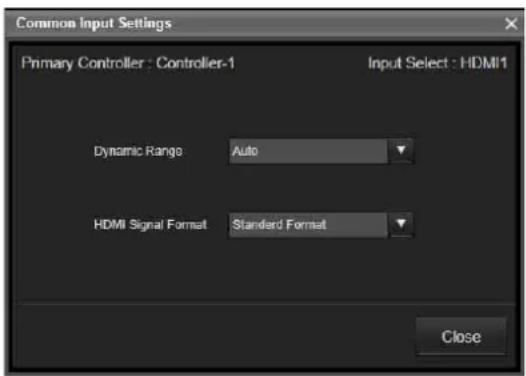 SONY ZRCT300 - 2Cliquez sur [Common Input Settings]. - 1