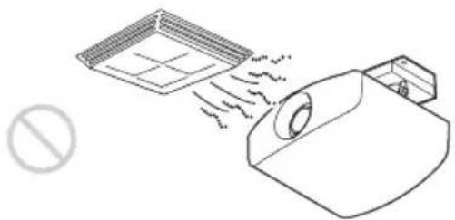 SONY VPLVW290ES - Locations subject to direct cool or warm air from an air-conditioner - 1
