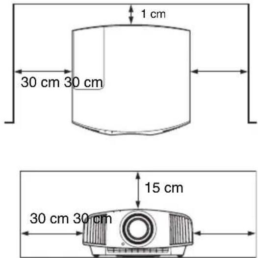 SONY VPLVW290ES - Cerca de paredes - 1
