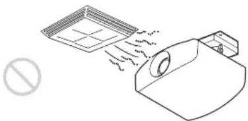 SONY VPLVW290ES - Endroits directement exposés au souffle froid ou chaud d'un climatiseur - 1