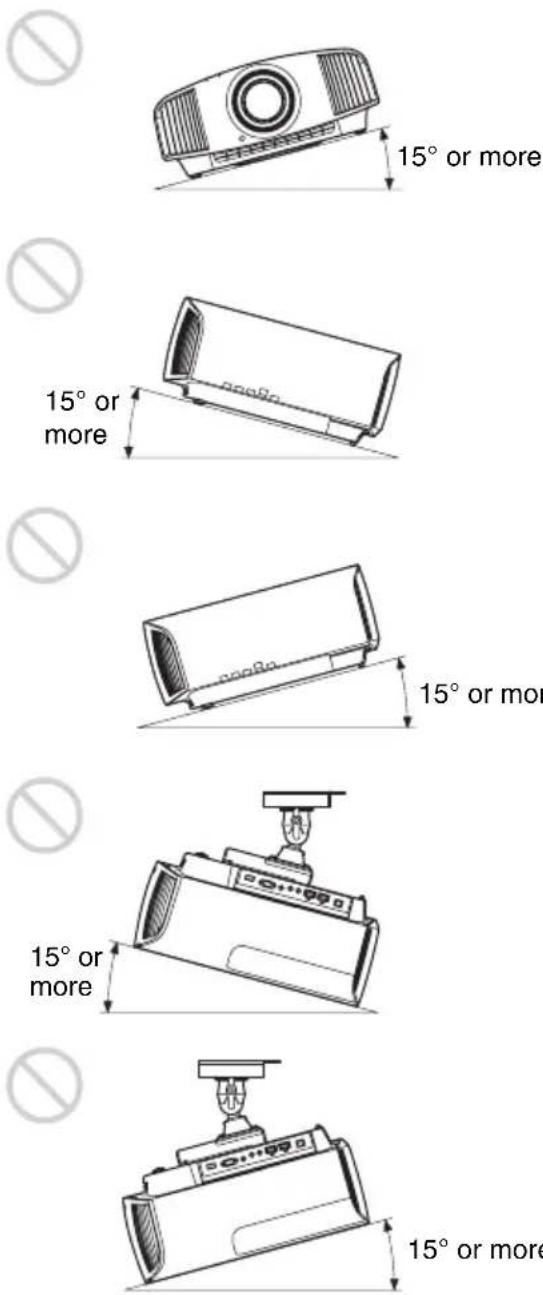 SONY VPLVW290ES - Tilting front/rear and left/right - 1