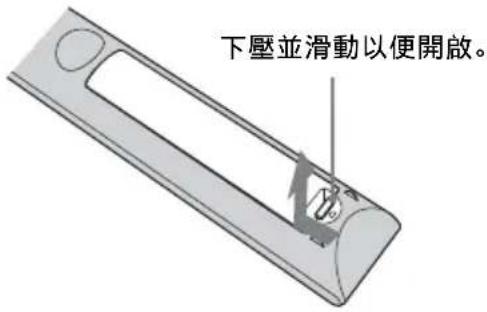 SONY VPLVW290ES - 將電池插入遙控器內 - 1