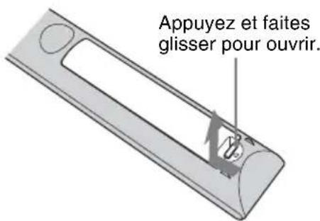 SONY VPLVW290ES - Insertion des piles dans la télécommande - 1