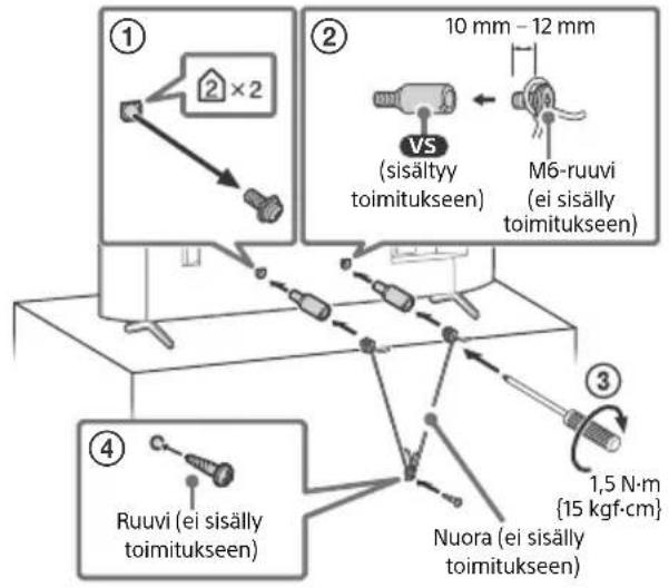 SONY XR55X92J - Kaatumisen estäminen - 1