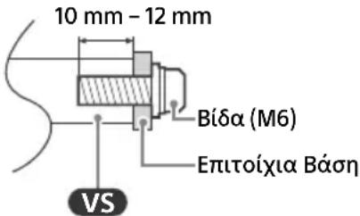 10 mm - 12 mm Bída (M6) Epiitoíxia Báση VS