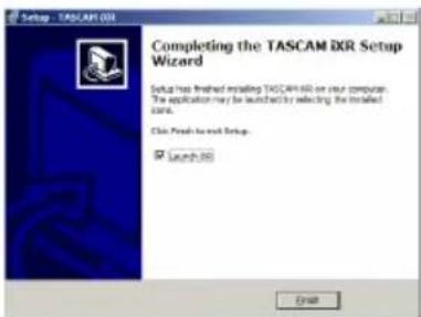 TASCAM iXR - ■ procédure d'installation du pilote Windows - 5