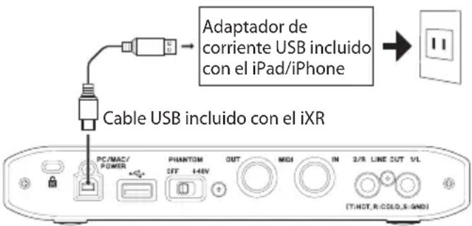 TASCAM iXR - Cuando use un dispositivo iOS - 1