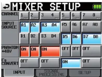 TASCAM RCF82 - Touche INPUT [F1] - 1