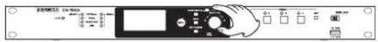 TASCAM CG1800 - Pour sélectionner un paramètre (navigation vers le haut et le bas dans l'écran) : - 1