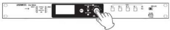 TASCAM CG1800 - Pour valider la sélection du paramètre : - 1