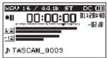 TASCAM SD20M - Lancement du double enregistrement - 1