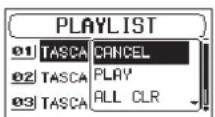 TASCAM SD20M - Modification de la playlist - 3