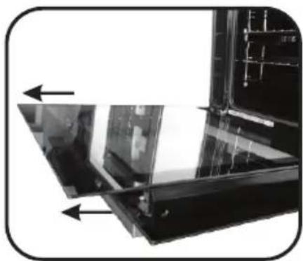 HOOVER HOZ5870IN1 - REMOVAL AND CLEANING OF THE GLASS DOOR - 2