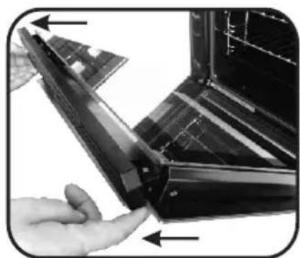 HOOVER HOZ5870IN1 - REMOVAL AND CLEANING OF THE GLASS DOOR - 7