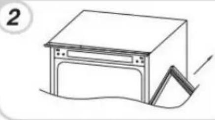 HOOVER HBOU 172UKN - Reversing the appliance door - 2