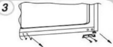 HOOVER HBOU 172UKN - Odwrócenie drzwi urządzenia - 2