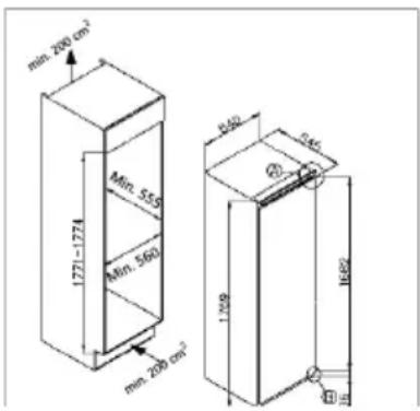 min. 200 cm² 1771-1774 Min. 55.5 Min. 560 min. 200 cm² 1709 1682 550 546 Ø3