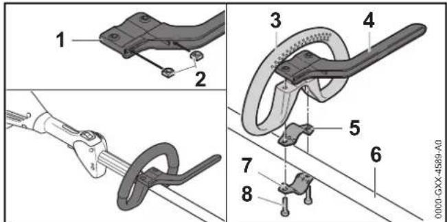 STIHL FSA 90 R - Montere stegbegrensen - 1