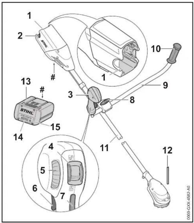 STIHL FSA 90 R - Trimmer STIHL FSA 90 og batteri - 1
