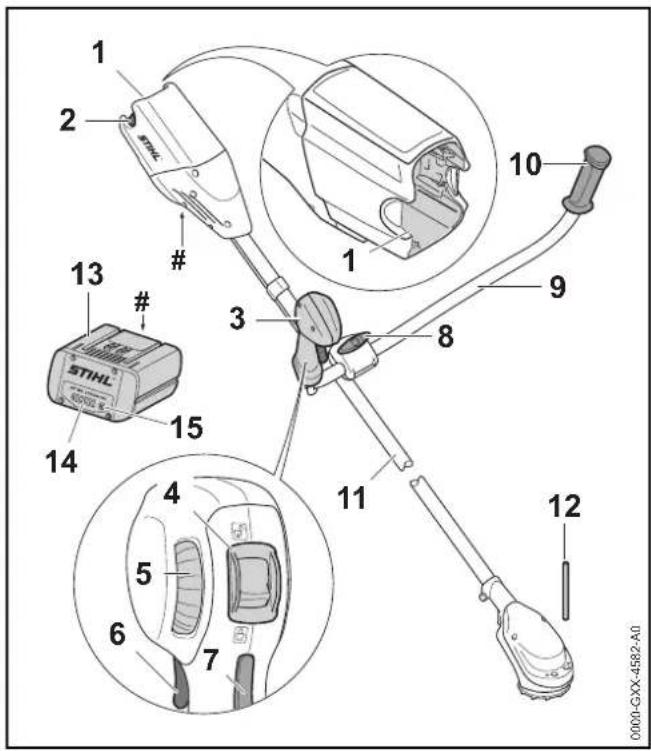 STIHL FSA 90 R - Motorlie STIHL FSA 90 och batteri - 1