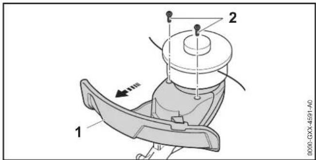 STIHL FSA 90 R - Smontare il riparo - 1