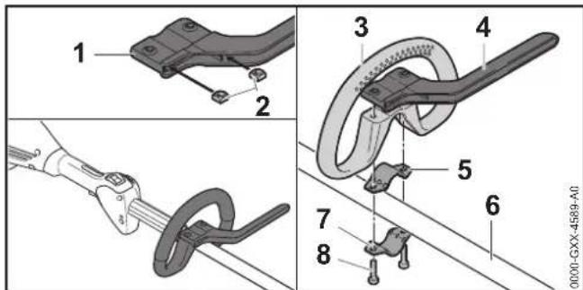 STIHL FSA 90 R - Schrittbegrenzer anbauen - 1