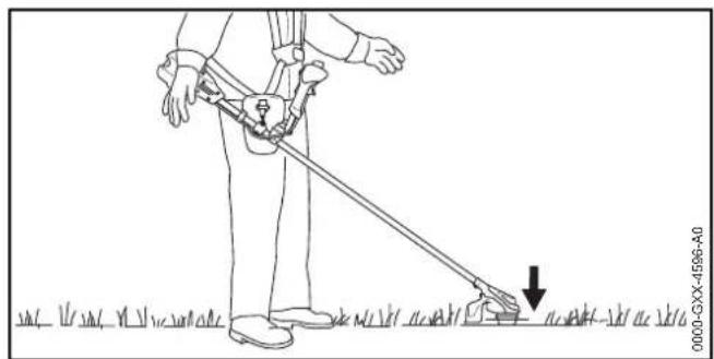 STIHL FSA 90 R - Balancing at trimmer - 1