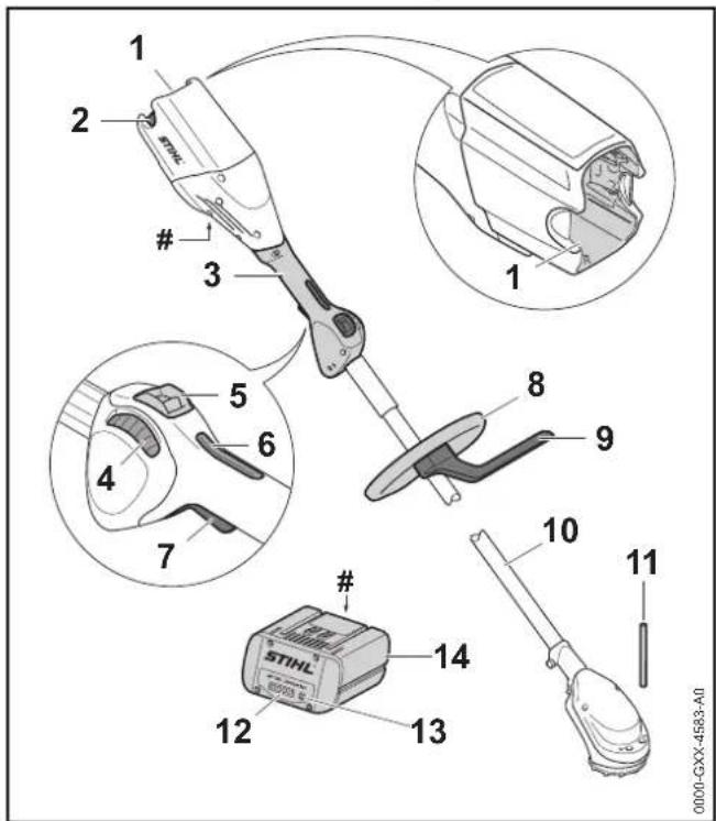 STIHL FSA 90 R - Trimmer STIHL FSA 90 R og batteri - 1