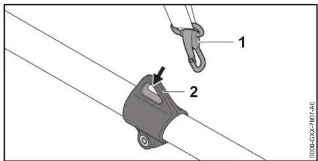 STIHL FSA 90 R - LED'er på batteriet - 1
