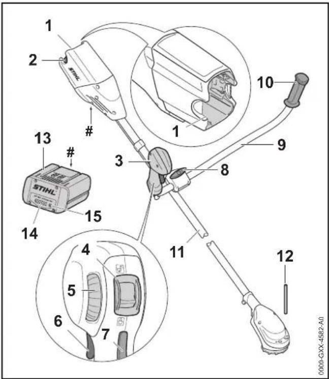 STIHL FSA 90 R - Trimmer STIHL FSA 90 og batteri - 1