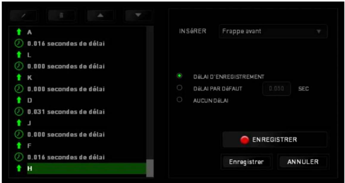 RAZER BlackWidow Tournament Edition Chroma - ONGLET MACROS - 5