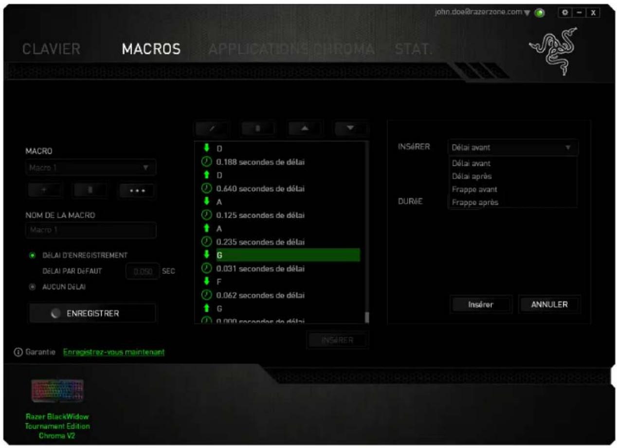 RAZER BlackWidow Tournament Edition Chroma - ONGLET MACROS - 4