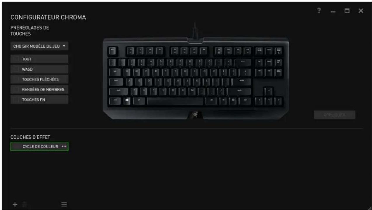RAZER BlackWidow Tournament Edition Chroma - Configurateur Chroma - 1
