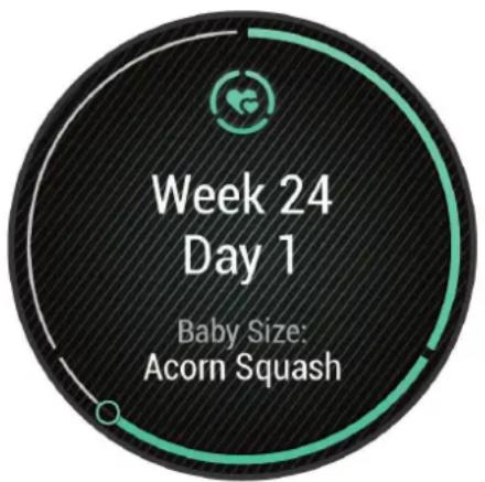 GARMIN Venu 2S - Enregistrement de vos informations de grossesse - 1
