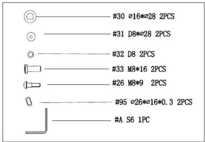 Duke Fitness Stepper Plus - Étape 3: montage des barres de pédales - 1