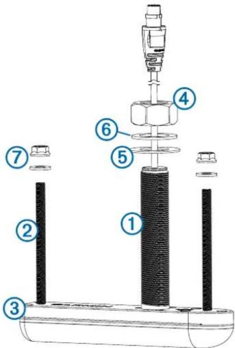 GARMIN GT23MTH - Installation de la sonde traversante sans sabot - 1