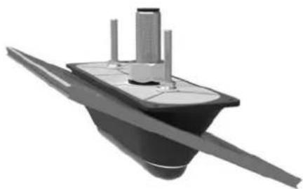 GARMIN GT21TH - Sonde traversante dans coque avec sabot - 1