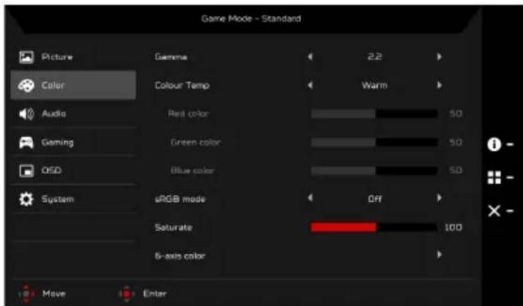 ACER Predator Z271U - Color - 1