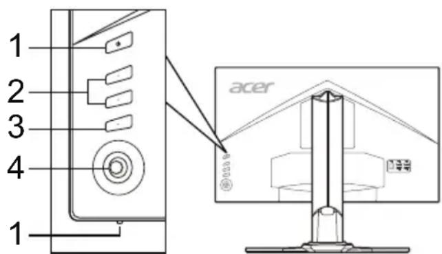 ACER Predator Z271U - Externe Bedienelemente - 1