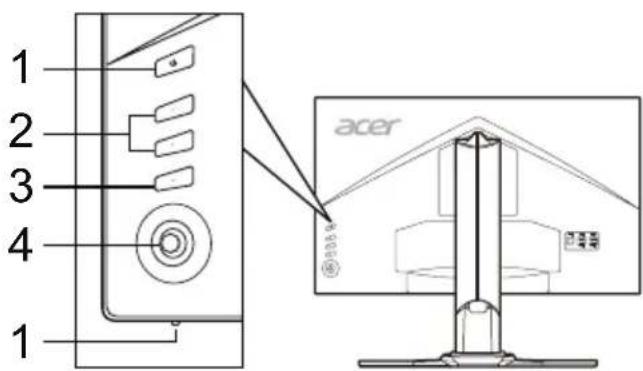 ACER Predator Z271U - External Controls - 1