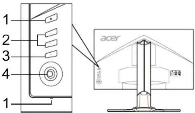 ACER Predator Z271U - Zewnetrzne elementy sterujuce - 1