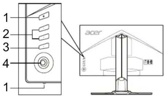 ACER Predator Z271U - Controlli esterni - 1