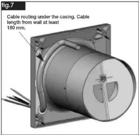 Helios M1120 - Cable exit from the wall: - 2