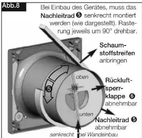 Helios M1120 - Rückluftsperrklappe und Nachleitrad - 1