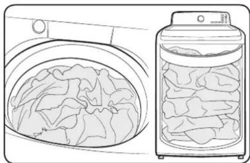 SAMSUNG WA50T7455AV - Loading your washer - 1