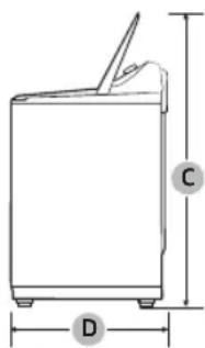 C D