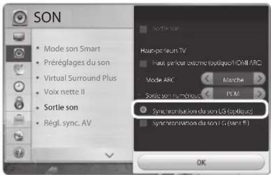 LG SoundPlate LAP440W - Utilisation de LG Sound Sync (Optique) - 3