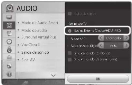 LG SoundPlate LAP440W - Uso de una conexión de entrada óptica - 3